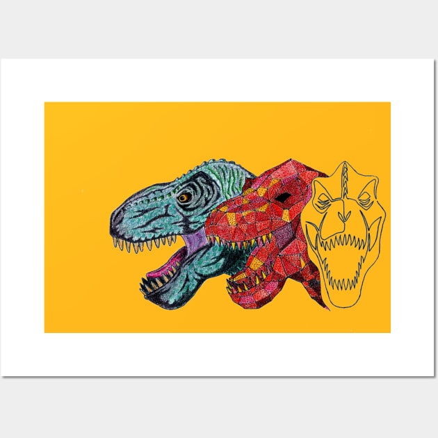 T-Rexwerk Wall Art by Gus the little guy